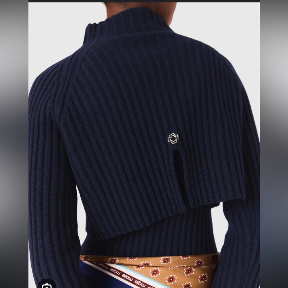 Maje NWT size 34 Crop Sweater - Picture 5 of 9
